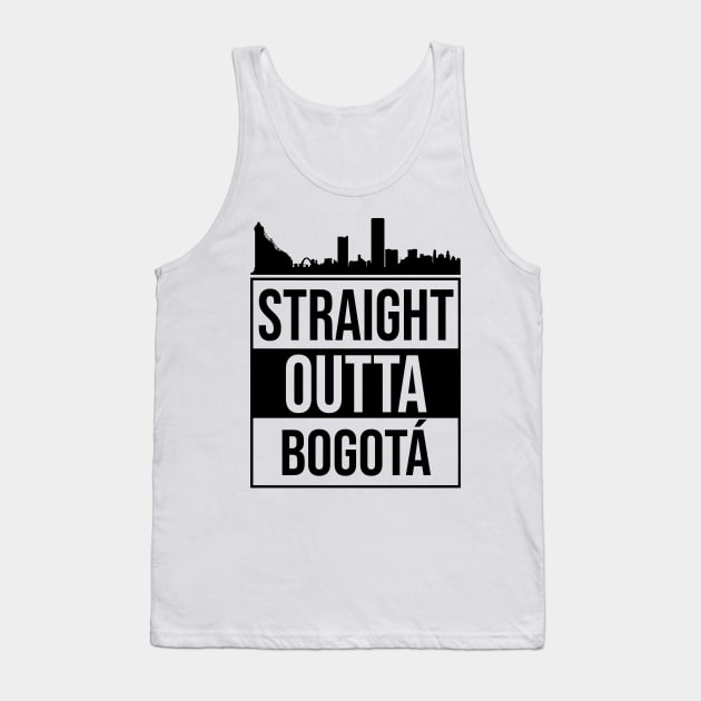 Straight Outta Bogota, Colombia Tank Top by alltheprints